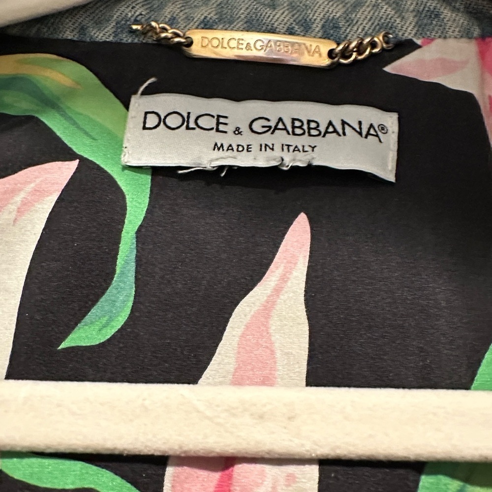Dolce & Gabbana Black Floral Lining Jacket - Picture 4 of 10